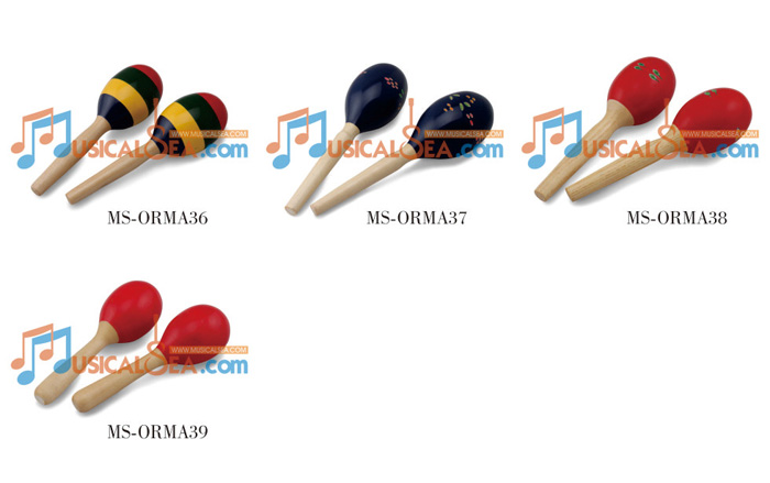 Colorful Maracas, Wooden Maracas, ORFF Musical instrument, Kid Musical Toy